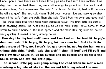 Bitty spec text