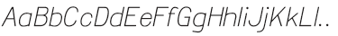 Travis Thin Italic